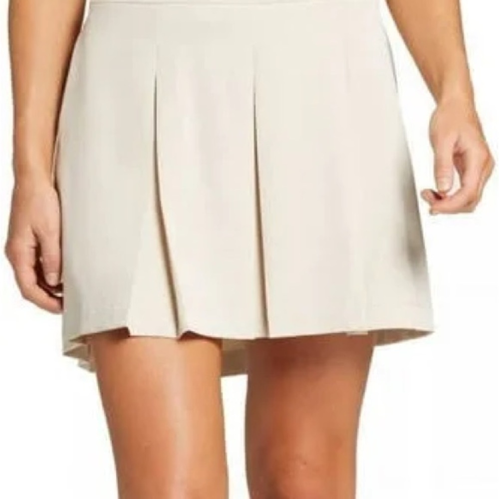 Lady Hagen Light Khaki 16” Pleat Golf Tennis Skort NWT